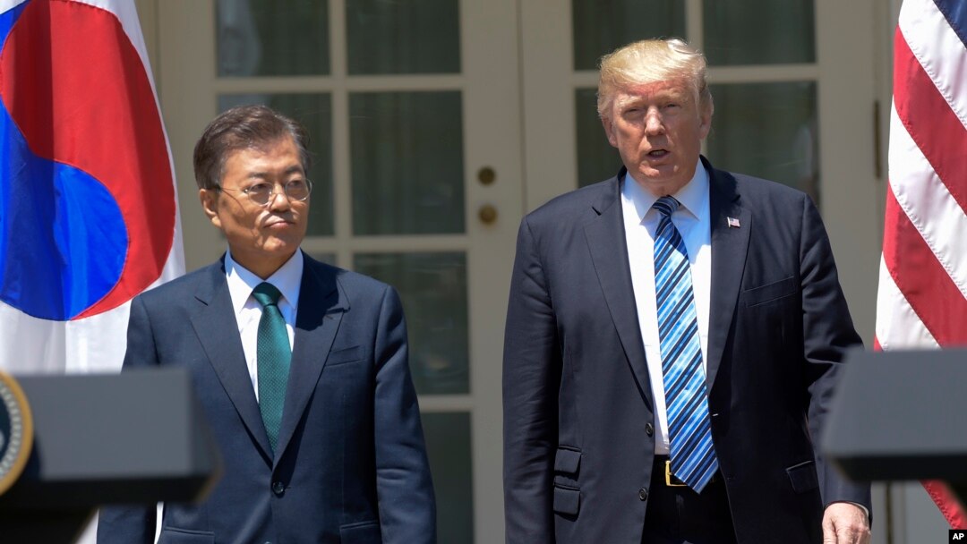 Дональд Трамп и Мун Чжэ Ин