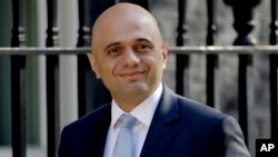 Menteri Dalam Negeri Inggris, Sajid Javid