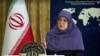 Msemaji wa serikali ya Iran Fatemeh Mohajerani akitoa maoni kuhusu sera za Iran. Picha na Reuters 