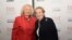 FILE - Former Secretary of State Madeleine Albright, right, poses with Ambassador Melanne Verveer, co-founder Seneca Women, at Seneca Women's Fast Forward Women’s Innovation Forum, Sept. 29, 2018, at the Metropolitan Museum of Art in New York. 