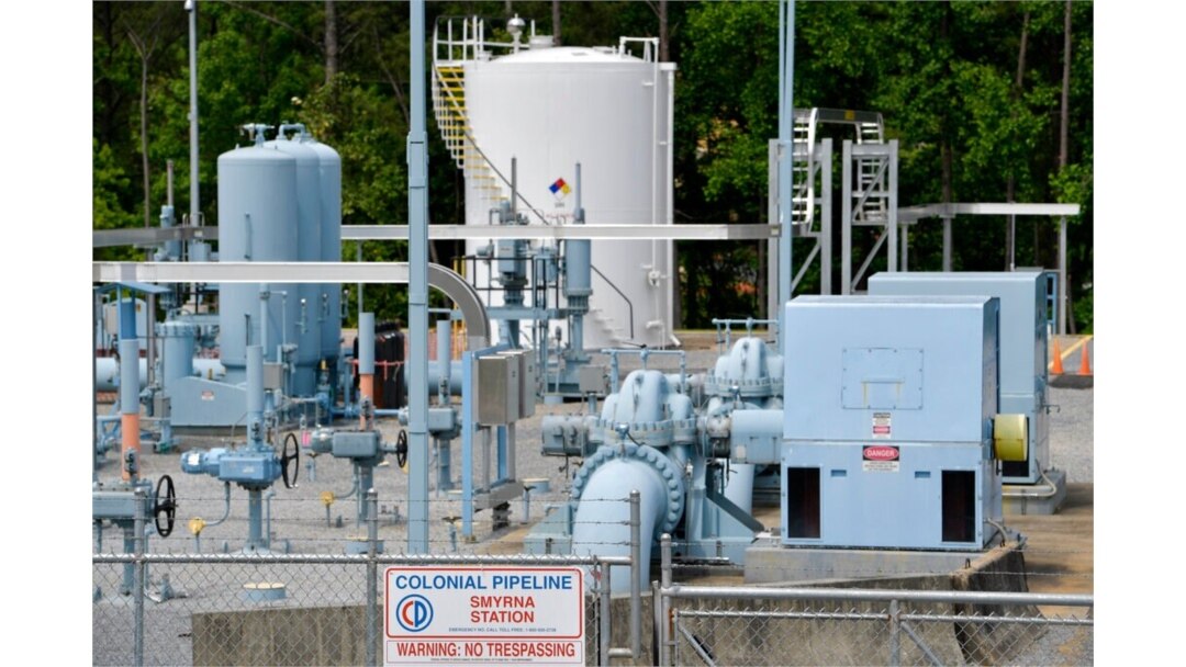 A Colonial Pipeline station is seen in Smyrna, Ga., near Atlanta, May 11, 2021.