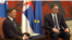 Predsednik Slovenije Borut Pahor i predsednik Srbije Aleksandar Vučić, Foto: Video grab