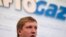 FILE - Naftogaz chief executive officer Andriy Kobolyev speaks during a news conference in Kyiv, Ukraine, June 13, 2014. 