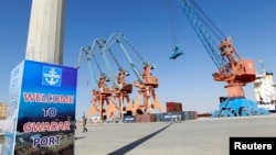 FILE - A general view of the port before the inauguration of the China Pakistan Economic Corridor port in Gwadar, Pakistan Nov. 13, 2016.