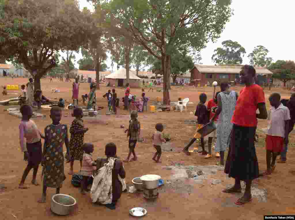 South Sudan refugees at Kiryandongo settlement camp in Uganda. Uganda has taken in more than 76,000 refugees from South Sudan since unrest broke out there on Dec. 15, 2013. 