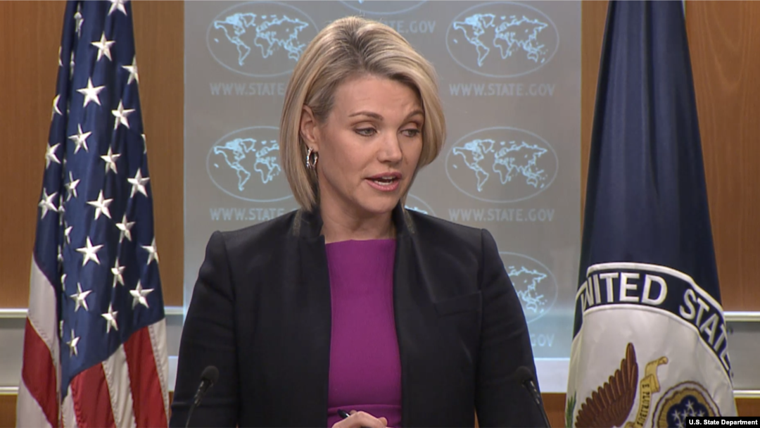 Juru bicara Departemen Luar Negeri AS Heather Nauert (Foto: dok).