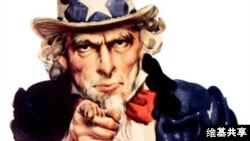 "Uncle Sam" o el Tío Sam es la personificación del gobierno de EE.UU.