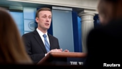 Penasihat Keamanan Nasional AS Jake Sullivan berbicara dalam konferensi pers di Gedung Putih, Washington, pada 20 September 2022. (Foto: Reuters/Jonathan Ernst)