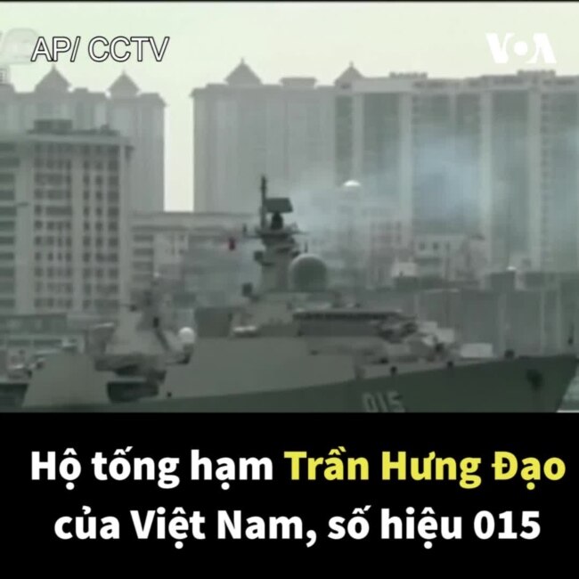 Chiến hạm hiện đại nhất Việt Nam tập trận với Trung Quốc
