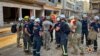 Rescue workers from Malta carry out a search operation for bodies in Derna, Libya, on Sept. 15, 2023, after a powerful storm and flood.