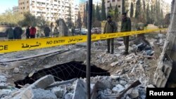 محل حملهٔ اسراییل در دمشق