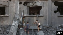یک منطقه بمباران شده در غزه - آرشیو