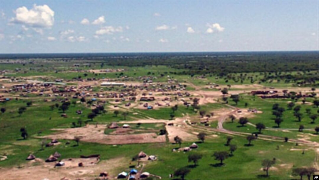 A 2009 aerial shot of Abyei town, south Sudan (File)