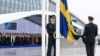 NATO ရုံးချုပ်မှာ ၃၂ နိုင်ငံမြောက်အဖွဲ့ဝင် ဆွီဒင်အလံလွှင့်တင်