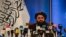 Menteri Luar Negeri Taliban Amir Khan Muttaqi memberi keterangan pers di Kabul, Afghanistan, 14 September 2021.