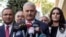 Turkish Prime Minister Binali Yildirim speaks to the media in Ankara, Turkey, Sept. 22, 2017. 