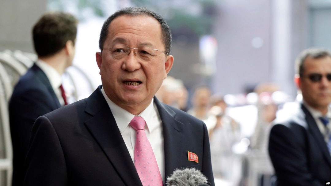 Ngoại trưởng Triều Tiên Ri Yong Ho.