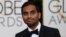 Actor Aziz Ansari arrives at the 73rd Golden Globe Awards in Beverly Hills, California, Jan. 10, 2016. 