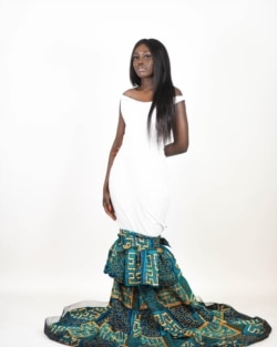 Since the debut of her work in 2017, Sara Duku has started Duku's Boutique and Tailoring, a home-based startup in Dallas that serves the local South Sudanese diaspora. (S. Duku)