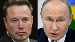 Foto kompilasi CEO SpaceX Elon Musk dan Presiden Rusia Vladimir Putin. (Foto: AFP)