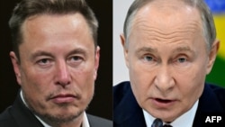 Власник компаній SpaceX, X і Tesla Ілон Маск та президент РФ Владірім Путін