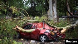 Una fuerte tormenta eléctrica provocó daños en Buenos Aires, el 17 de diciembre de 2023