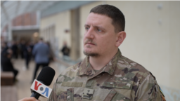 Владислав Соболевський, заступник командира Третьої штурмової бригади на Українському тижні у Вашингтоні.