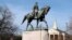 FILE - A statue of Confederate General Robert E. Lee in a Charlottesville, Va., park. 