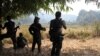 FILE - Soldiers of Karen National Union (KNU) stand guard in Hpa-an village, Karen State, Myanmar. 