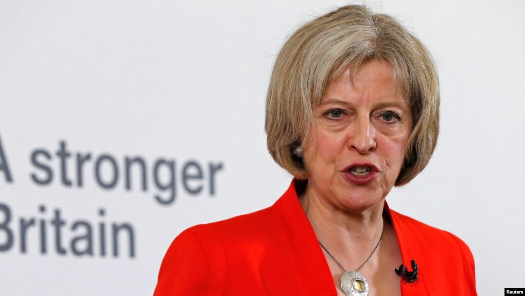 Menteri Dalam Negeri Inggris Theresa May (foto: dok).