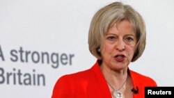 Menteri Dalam Negeri Inggris Theresa May (foto: dok).