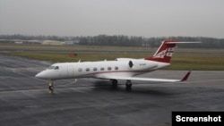 Gulfstream 450G, რომლითაც პრეზიდენტი სააკაშვილი და მთავრობის წევრები სარგებლობდნენ