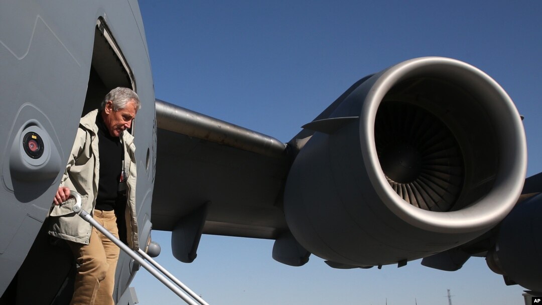 El secretario de Defensa de Estados Unidos, Chuck Hagel, visita Pakistán.