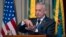 U.S. Defense Secretary Jim Mattis speaks during his visit at the Brazilian War College in Urca neighborhood, Rio de Janeiro, Brazil, Aug. 14, 2018.