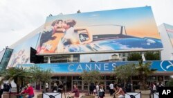 A view of the Palais des Festivals at the 71st international film festival, Cannes, southern France, May 7, 2018. 