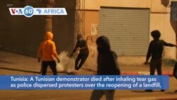 VOA60 Africa - Protesters Set Fire to Police Station in Southern Tunisia