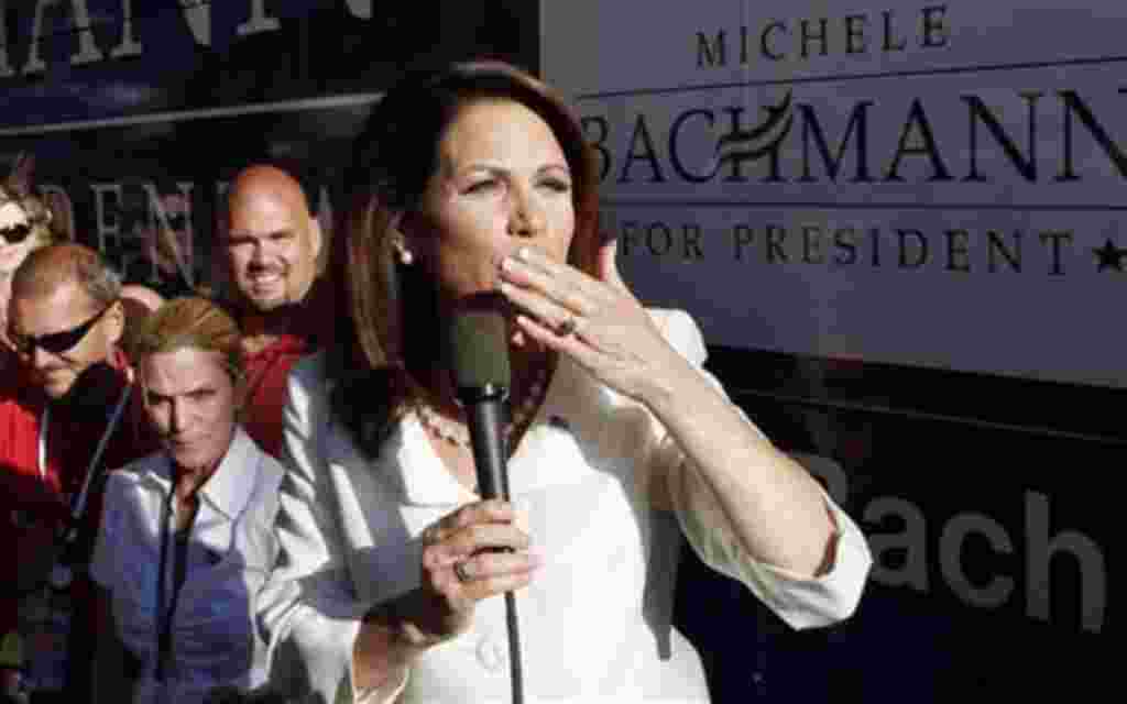 22. - La candidata republicana a la presidencia de Estados Unidos, Michele Bachmann.