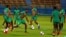 L'équipe du Zimbabwe à l'entrainement avant le match contre l'Egypte le 21 juin 2019.