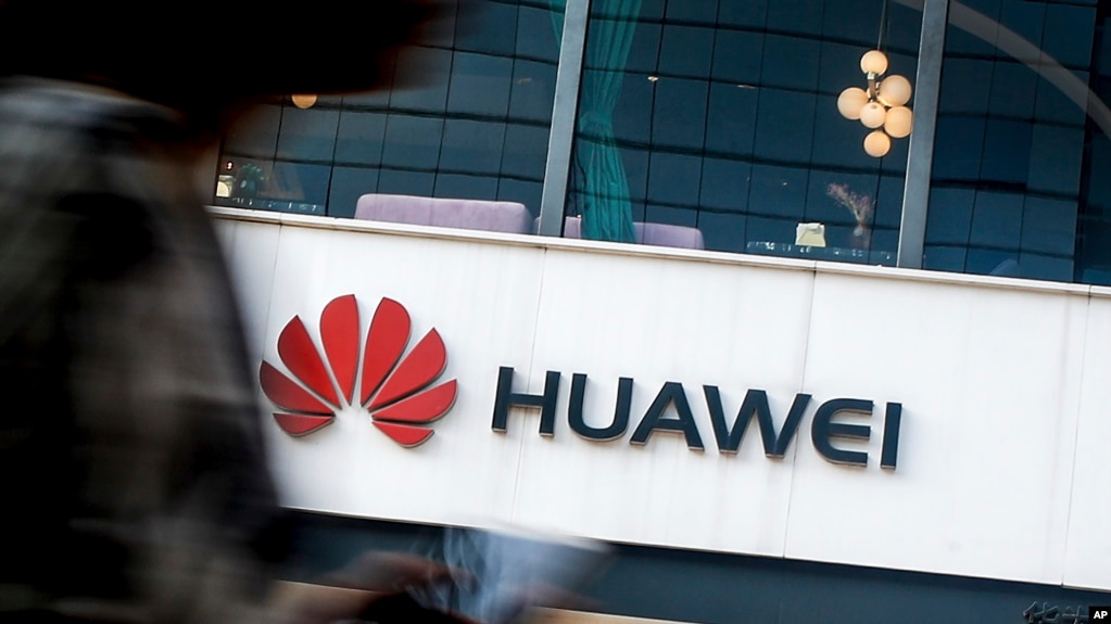 Logo của tập đoàn công nghệ Huawei Trung Quốc. 