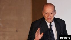 El Ministro de Relaciones Exteriores de Colombia, Álvaro Leyva, habla en el Centro Nacional de la Memoria Histórica en Bogotá, Colombia, el 24 de agosto de 2022.