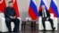 블라디미르 푸틴 러시아 대통령과 김정은 북한 국무위원장이 2019년 4월 블라디보스토크에서 회담했다. (자료사진)