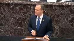 House impeachment manager Rep. Adam Schiff, D-Calif., speaks during closing arguments in the impeachment trial against President Donald Trump in the Senate at the U.S. Capitol in Washington, Feb. 3, 2020, in this image from video.