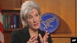 US Health and Human Services Secretary Kathleen Sebelius talks with VOA's Melinda Smith about US medical aid operations in Haiti, 22 Jan 2010