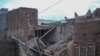 A damaged apartment building is seen after heavy rainfall flooded Tagounite, Zagora province, southern Morocco, Sept. 7, 2024. 