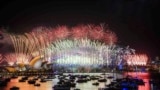 Fireworks explode over the Sydney Opera House and Harbour Bridge during New Year's Eve celebrations in Sydney, Australia, Dec. 31, 2024.