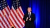 President Donald Trump applauds after delivering a speech, laying out a national security strategy, in Washington, Dec. 18, 2017.