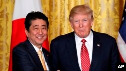 Rais Trump na Waziri Mkuu Abe 