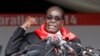 Zimbabwe President Robert Mugabe addresses supporters during celebrations to mark his 90th birthday in Marondera about 80km ( 50 miles) east of the capital Harare, Feb. 23, 2014. Mugabe turned 90 on February 21. 