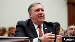 El secretario de Estado, Mike Pompeo, testificó ante la Comisión de Relaciones Exteriores de la Cámara de Representantes de EE.UU., el miércoles, 23 de mayo, de 2018.