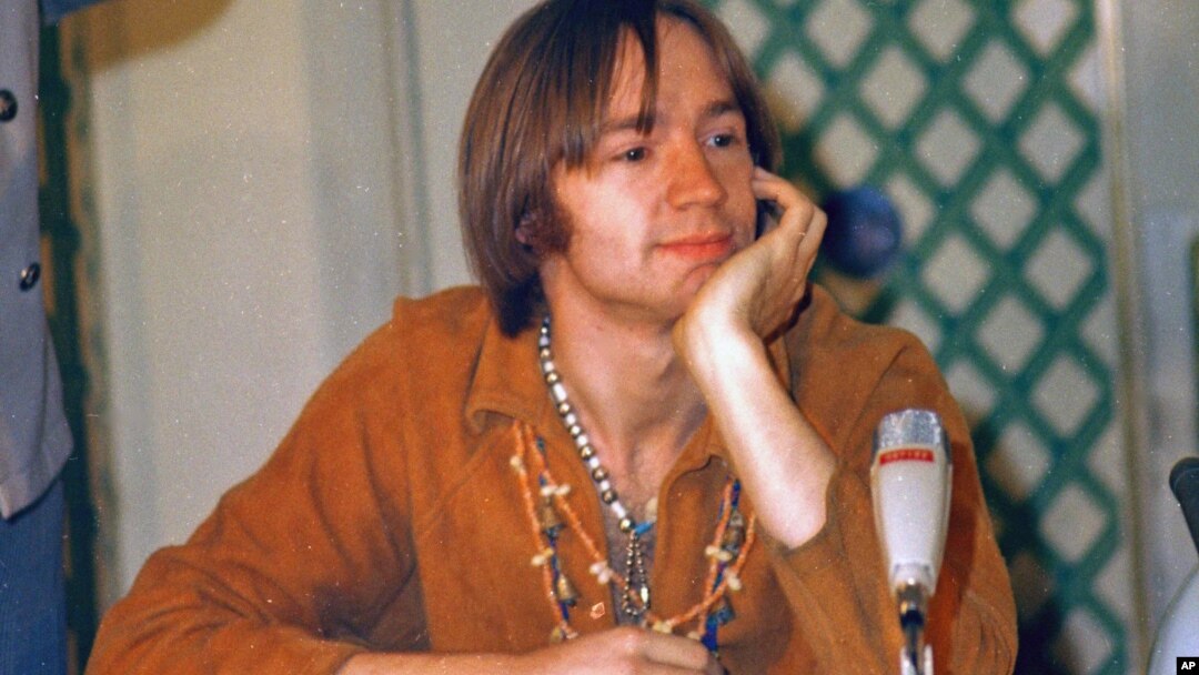 FILE - Peter Tork of the pop group The Monkees is shown at a press conference at the Warwick Hotel in New York, July 6, 1967. 